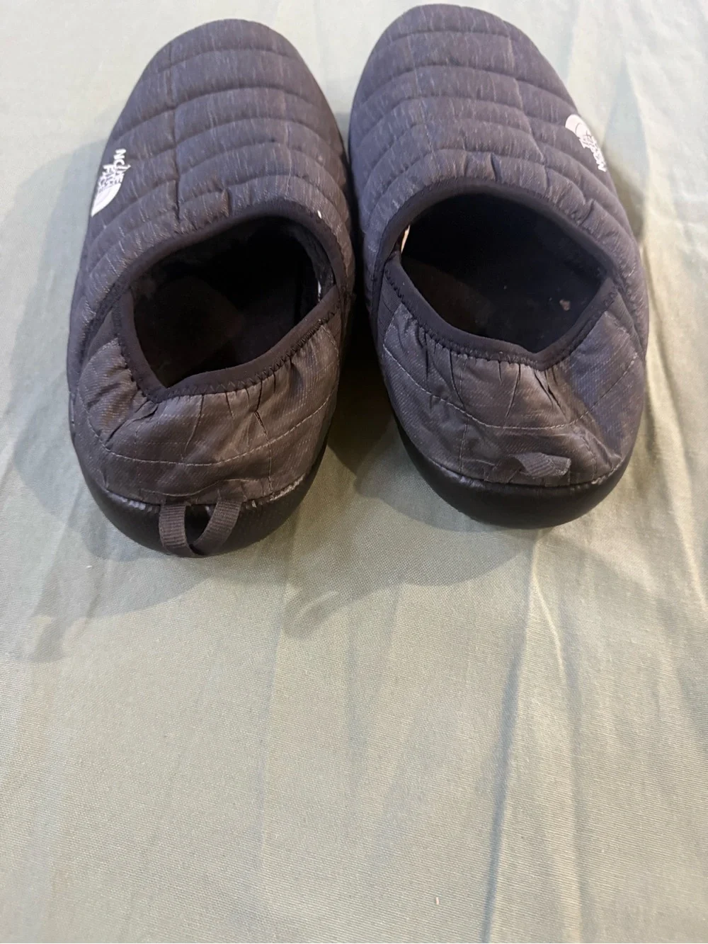 Men's The North Face Insulated Thermoball Slippers Gray 10